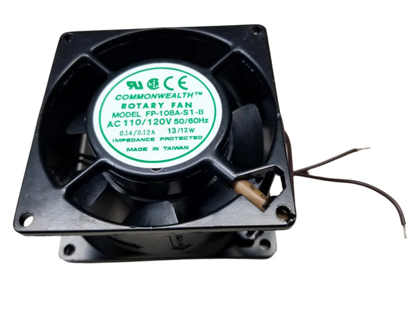 FP-108A-S1-B, Commonwealth Fan 80mm x 38mm 110V/120V AC Cooling Fan ~ 30 CFM