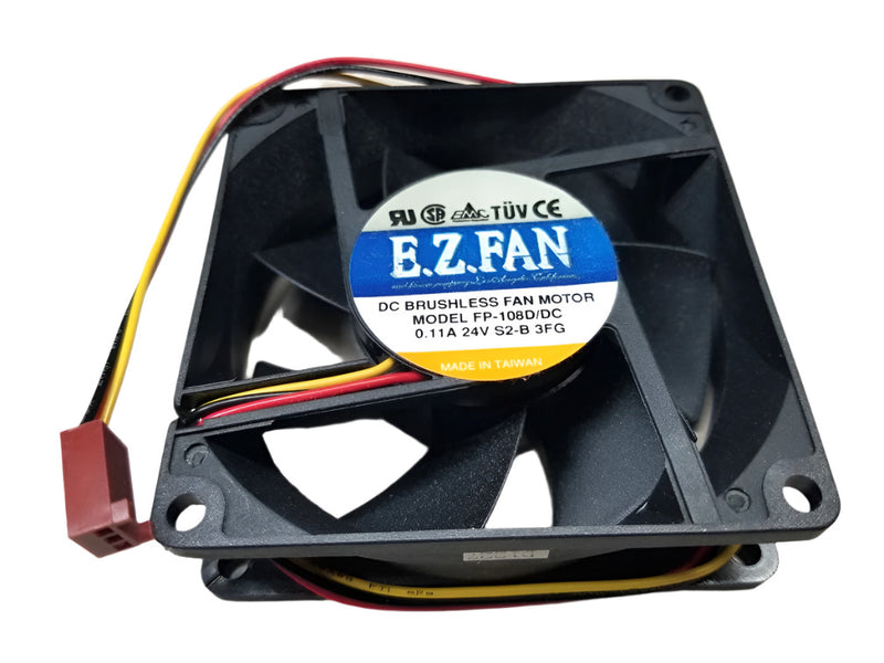 FP-108D/DC-24V-S2-B-3FG, EZ FAN 24V 80mm x 25mm 24V DC Cooling Fan ~ 33 CFM