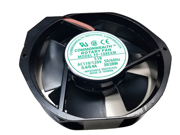 FP-108EXM-S1B, Commonwealth Fan Cooling Fan 120V 172mm x 150mm x 38mm ~ 170CFM