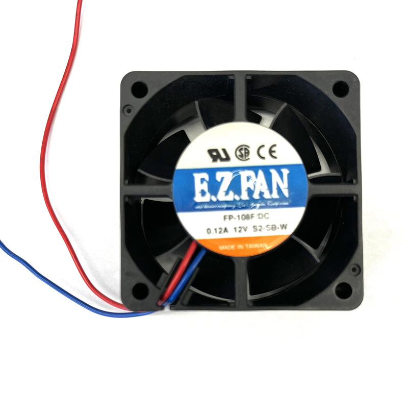 EX FAN FP-108F/DC-SB-12V-S2-SB-W, 60mm x 25mm 12V DC Cooling Fan, 15.5 CFM