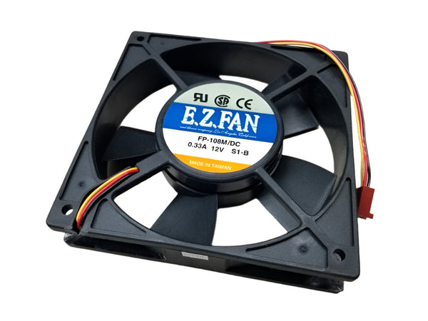 FP-108M/DC-12V-S1-B, EZ FAN 120mm x 25mm 12V DC Cooling Fan ~ 88 CFM