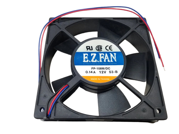 FP-108M/DC-12V-S3-B, EZ FAN 120mm x 25mm 12V DC Cooling Fan ~ 62 CFM