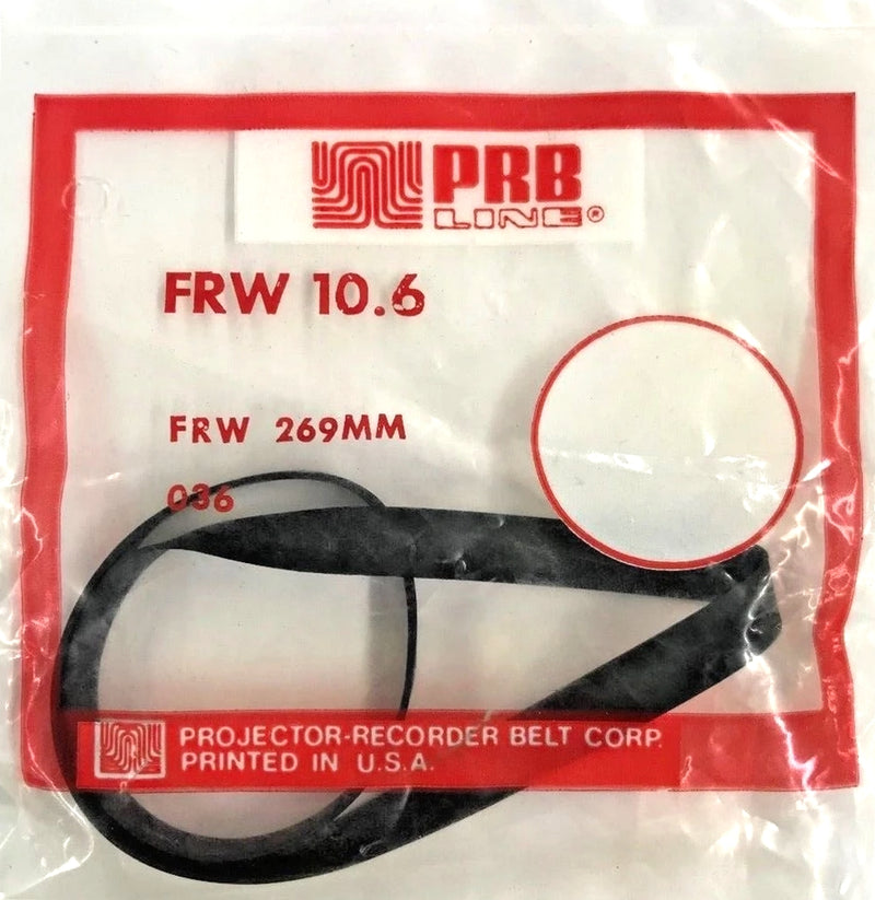 PRB FRW 10.6 Flat Belt for VCR, Cassette, CD Drive or DVD Drive FRW10.6