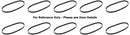 FRM8.0-10, SRD 10 Pack of 8.0" x 0.200" x 0.035" Flat Cut Belts (FRM 8.0)