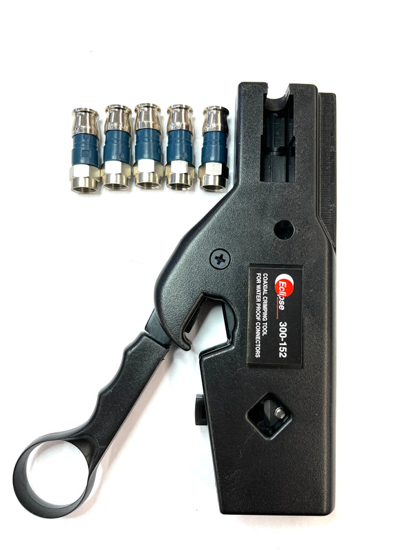 300-152, Eclipse Crimper & Stripper for Snap Seal Waterproof F COAX Connectors