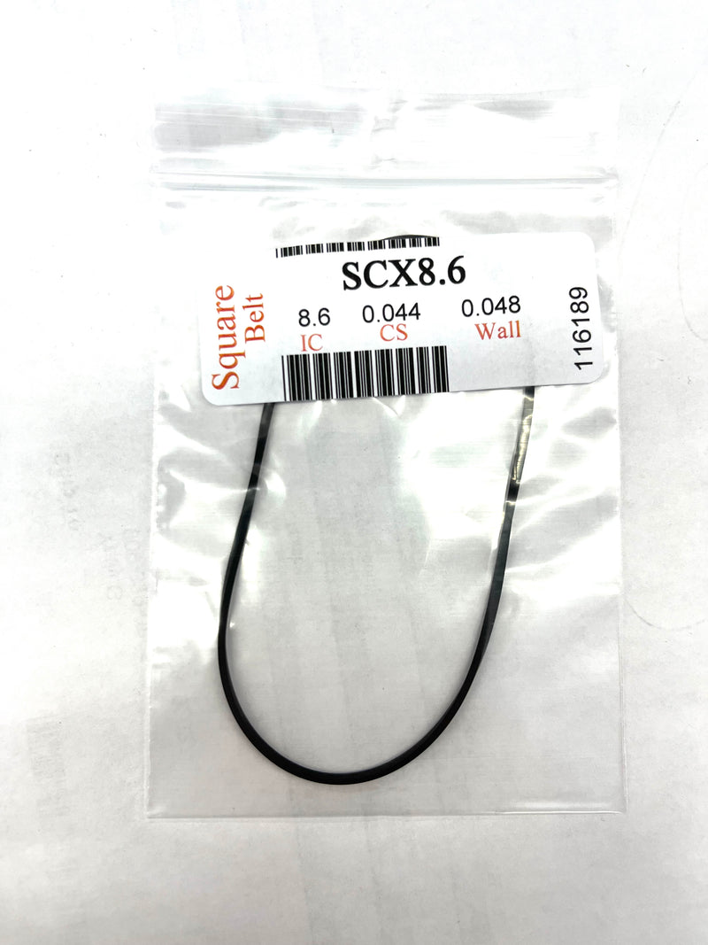 PRB SCX 8.6 Square Cut Belt for VCR, Cassette, CD Drive or DVD Drive SCX8.6