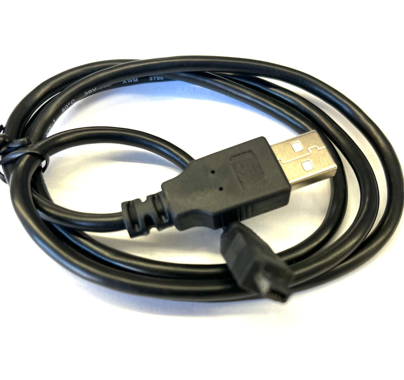 72-261-6 Mini USB 4 Pin Male to USB Type A Male Adapter Cable, 6 Ft. Long