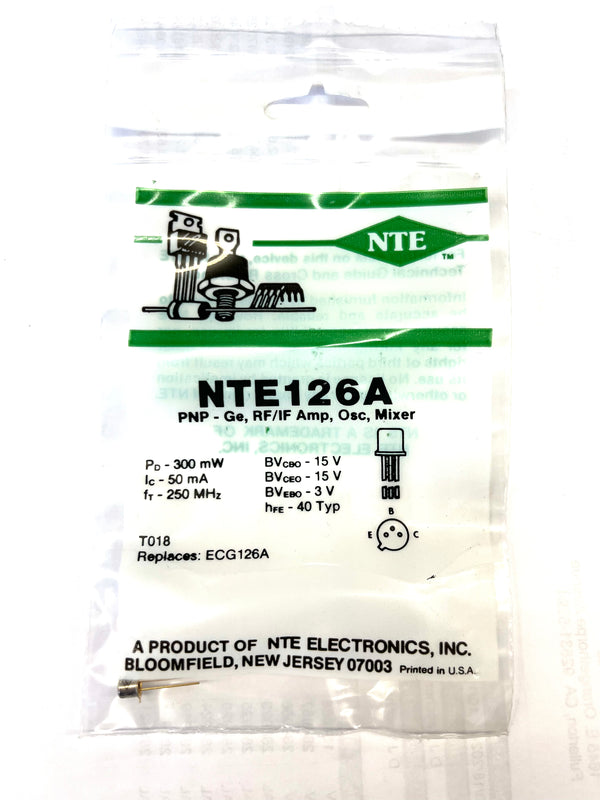 NTE126A T PNP GE RF IF (NTE 126A)