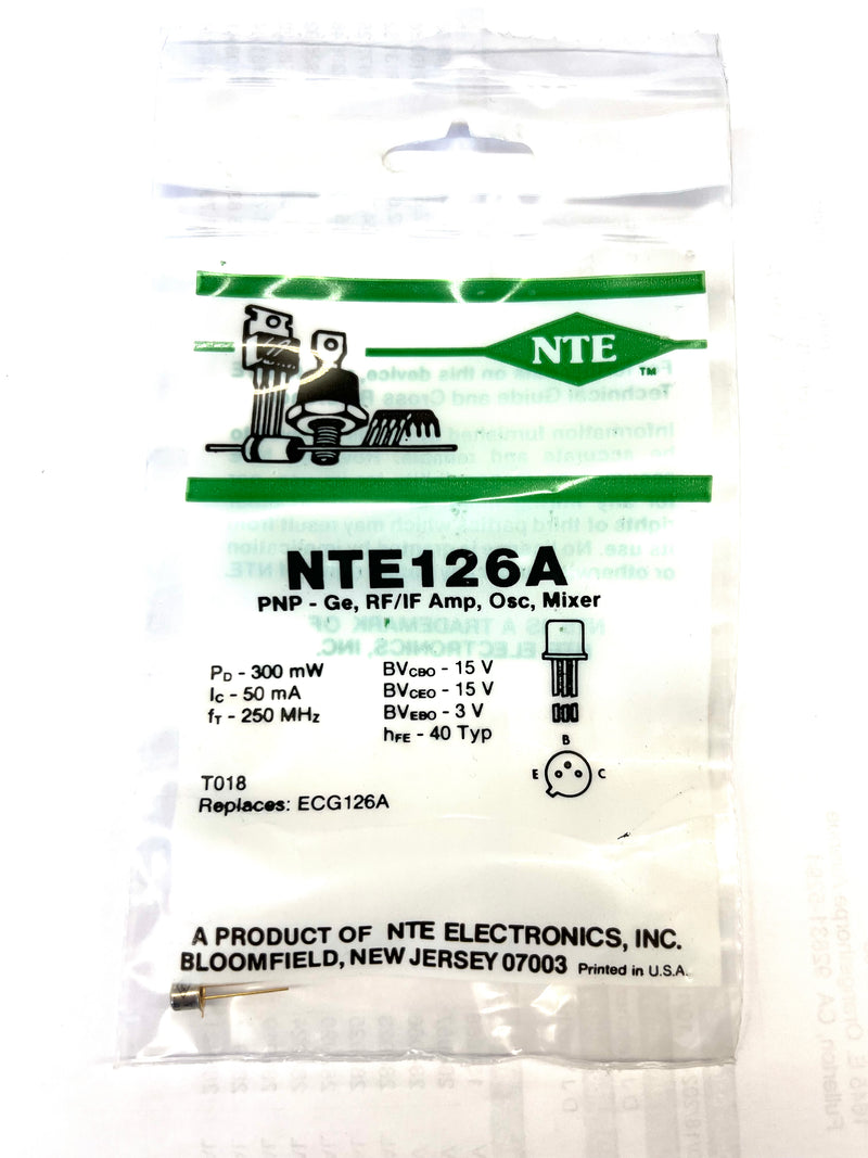 NTE126A T PNP GE RF IF (NTE 126A)