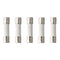 5 Pack of Buss GDA-2.5A, 2.5A @ 250V, Ceramic Fast-Acting (Fast Blow) Fuses