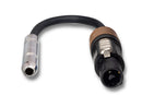 GSK-112, Hosa Speaker Adapter, Hosa 1/4 in TS to Neutrik speakON, 6 in, 12 AWG x 2 OFC