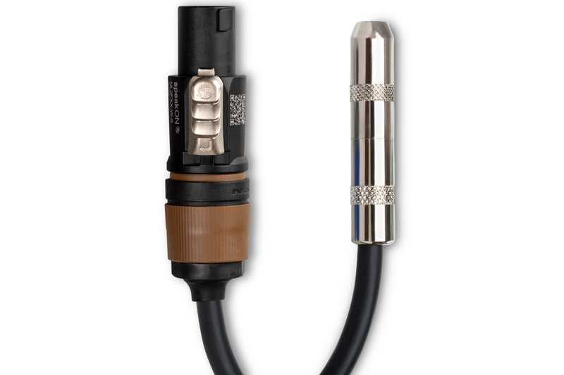 GSK-112, Hosa Speaker Adapter, Hosa 1/4 in TS to Neutrik speakON, 6 in, 12 AWG x 2 OFC