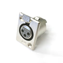 HA16PRK-3S, HRS Hirose 3 Pin XLR Female Panel Mount Jack Connector