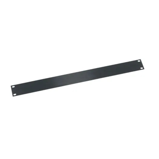 HBL1 Middle Atlantic - 1 RU Flat Blank Rack Panel, Black Brushed and Anodized Aluminum