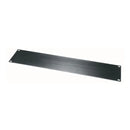 HBL2 Middle Atlantic - 2 RU Flat Blank Rack Panel, Black Brushed and Anodized Aluminum