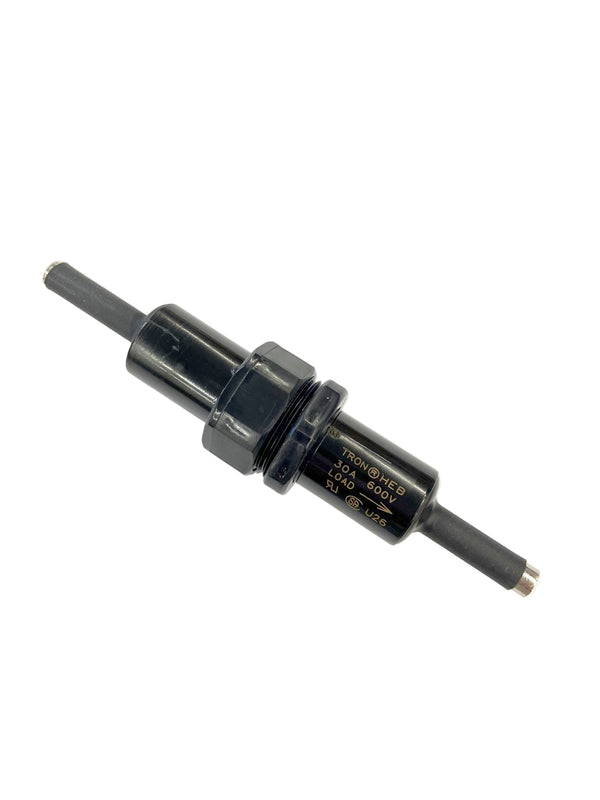 HEB-AA, Buss InLine 600V@30A Crimp Type Fuse Holder (13/32 x 1-1/2) Midget Fuses