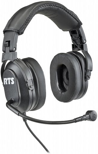 HR-2 A4F Telex - Dual-Sided Headset with Flexible Dynamic Boom Mic and 4-Pin Female XLR Connector