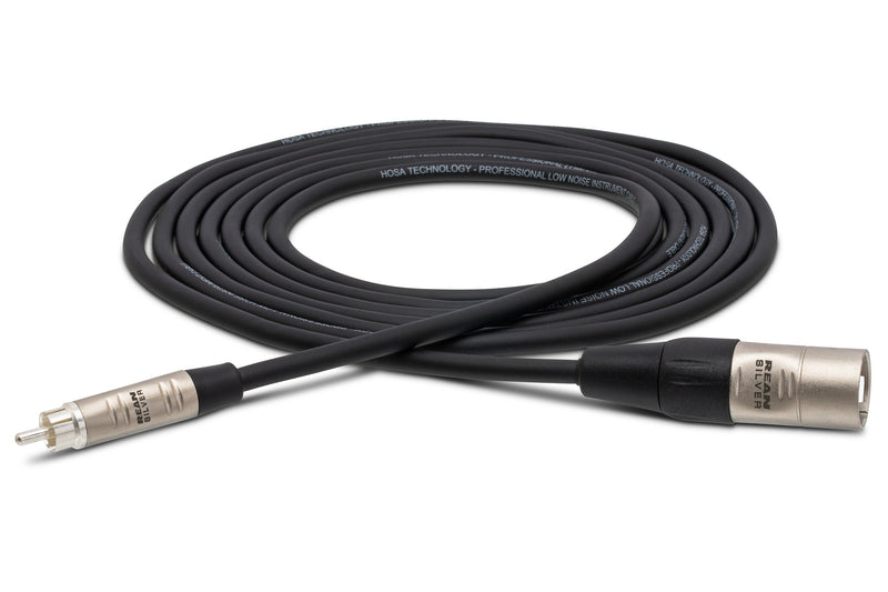 HRX-010, Hosa Pro Unbalanced Interconnect, REAN RCA to XLR3M, 10 ft