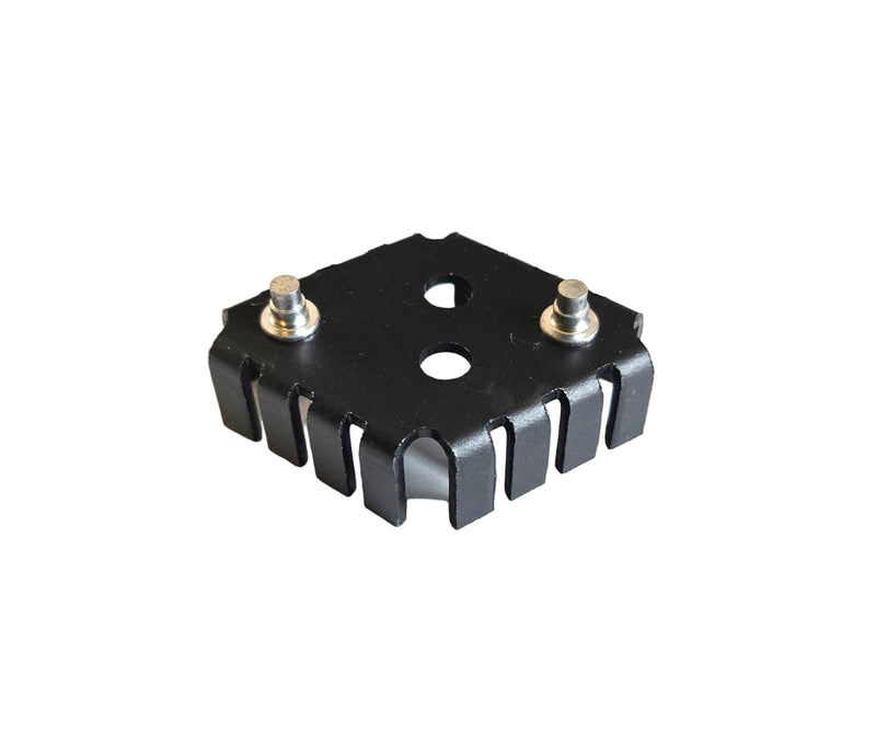 HS-7, Diamond Shaped Heat Sink for TO3 (TO-3) Transistors with Screw Studs