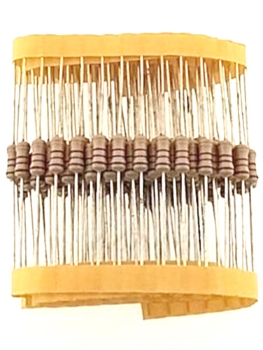 100 Pack of 150 Ohm 1/2 Watt 5% Flame Retardant Resistors