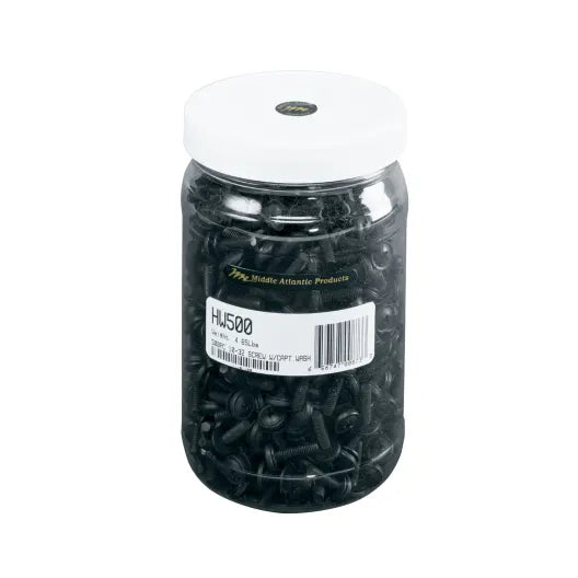 HW500, Middle Atlantic 10-32 Rackscrew Trim-Head - 500 Piece