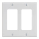 ICC IC107DFDWH, 2-Gang Modulator Decorator Wall Plate Gloss White
