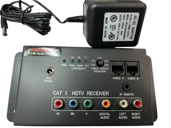 40-400R, Calrad Cat5 to RCA Component RGB HDTV Receiver Hub ~ Use with 40-400