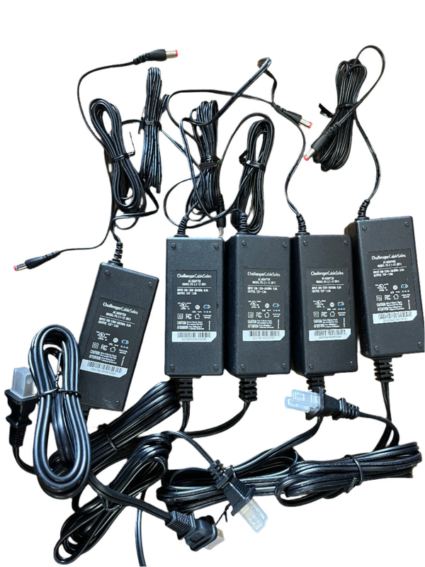 PS-2.1-12-30T1, MVO 12Vdc 3A 2.1x5.5mm Reg (+) 5 PACK