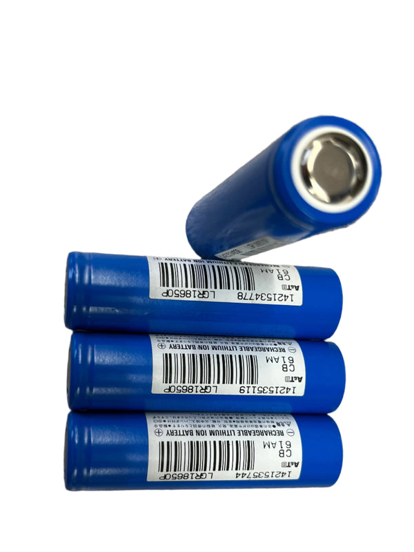 LGR18650P, Qual 4 pack  Rechargeable Hi-Q Lithium-Ion Battery 18650 Toshiba 3.7V 1650mAhr Flat Top