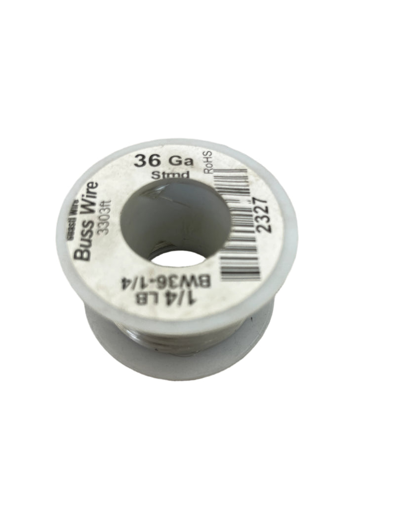 BW36-1/4, GPW  1/4 Pound Roll of 36 Gauge Tinned Copper Buss Wire