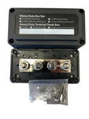 DM410-Black, Qual Way Trailer Junction Box, Weatherproof Heavy Duty 4