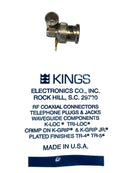 KC-59-299-25PK, KINGS BNC Male for Belden 8281 - 75ohm for video applications