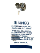 KC-59-299-25PK, KINGS BNC Male for Belden 8281 - 75ohm for video applications