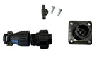 743-1, AMP 4 Position Panel Mount M&amp;F Shell 11