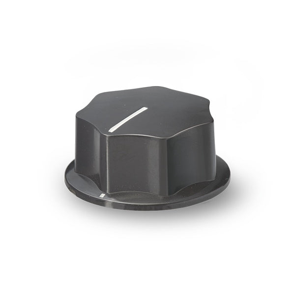K-2901-L, Sato Parts (Large) 6.0mm Shaft Fluted Knob with Indicator Line