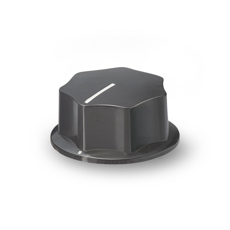 K-2901-L, Sato Parts (Large) 6.0mm Shaft Fluted Knob with Indicator Line