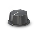 K-2901-M, Sato Parts (Medium) 6.0mm Shaft Fluted Knob with Indicator Line