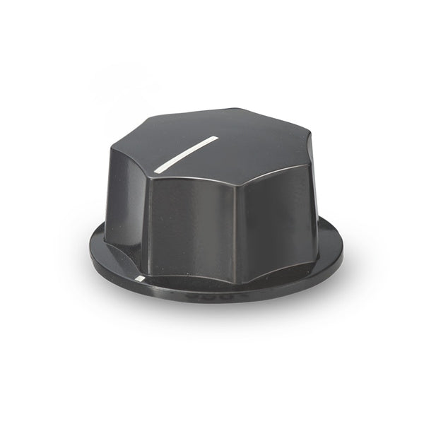 K-2901-M, Sato Parts (Medium) 6.0mm Shaft Fluted Knob with Indicator Line