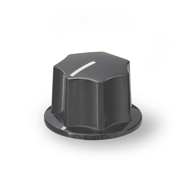 K-2901-S, Sato Parts (Small) 6.0mm Shaft Fluted Knob with Indicator Line