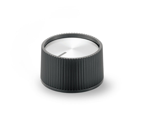 K-5380-A-L, Sato Parts 6.0mm Shaft 33mm Splined Body Plastic Knob w/Inlay & Line