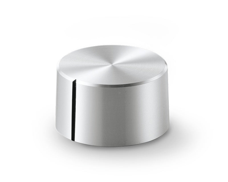 K-5475-M, Sato Parts (Medium) 6.0mm Shaft 25mm Aluminum Knob w/ Indicator Line