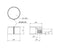 K-5475-M, Sato Parts (Medium) 6.0mm Shaft 25mm Aluminum Knob w/ Indicator Line