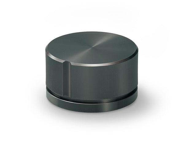K-59-M-B, Sato Parts 6.0mm Shaft 30mm Medium Black Splined Body Aluminum Knob