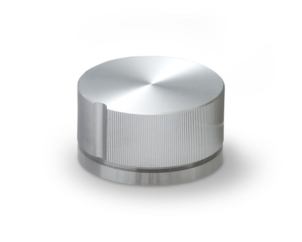 K-59-S-AG, Sato Parts 6.0mm Shaft 23mm Small Silver Splined Body Aluminum Knob