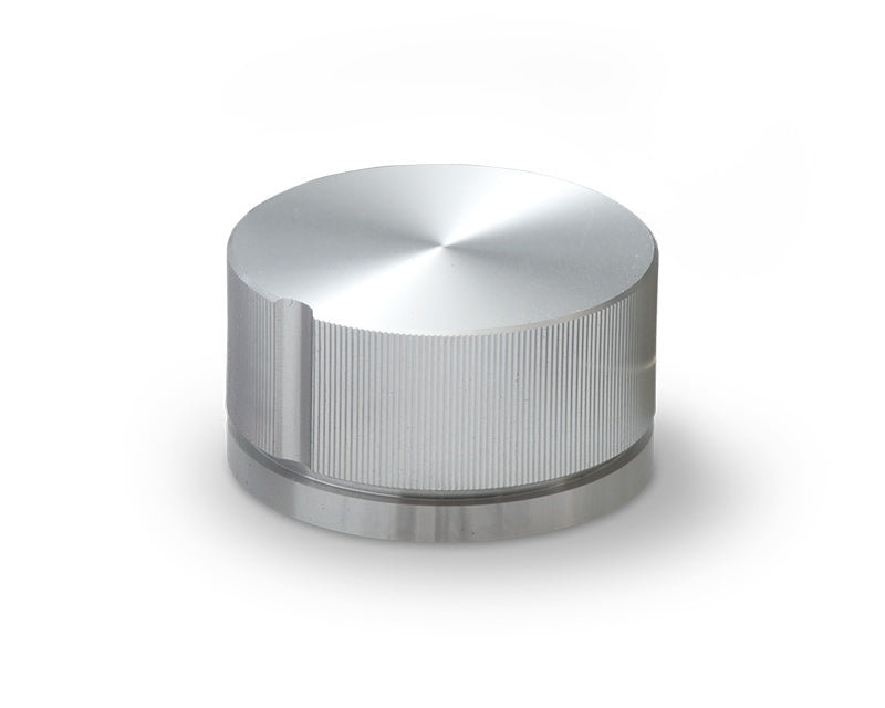 K-59-S-AG, Sato Parts 6.0mm Shaft 23mm Small Silver Splined Body Aluminum Knob