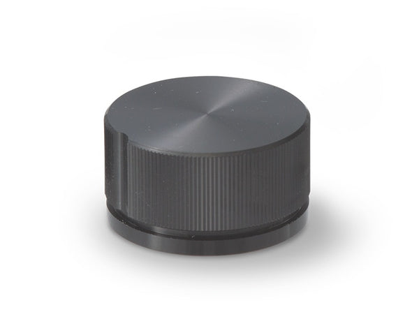 K-59-S-B, Sato Parts 6.0mm Shaft 23mm Small Black Splined Body Aluminum Knob