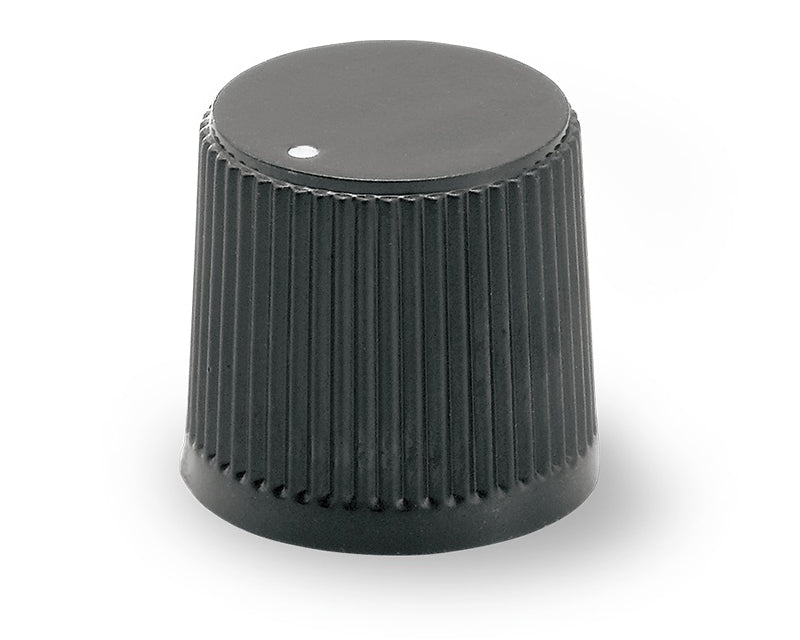 K-8075-6.1, Sato Parts 6.0mm Shaft Splined Body Phenolic Knob with Indicator Dot