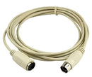 10' 5 Pin DIN, Male to Female Keyboard or MIDI Audio Patch Cable, 10 Foot