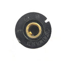 TPN-38C, Raytheon 1/4" Shaft 0.80" Diameter Knob w/ Ribbed Body & Indicator Dot