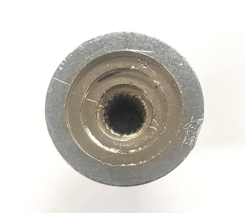 K-101, 1/4" Splined Shaft, 0.562" Diameter Knob ~ Push-On Attachment